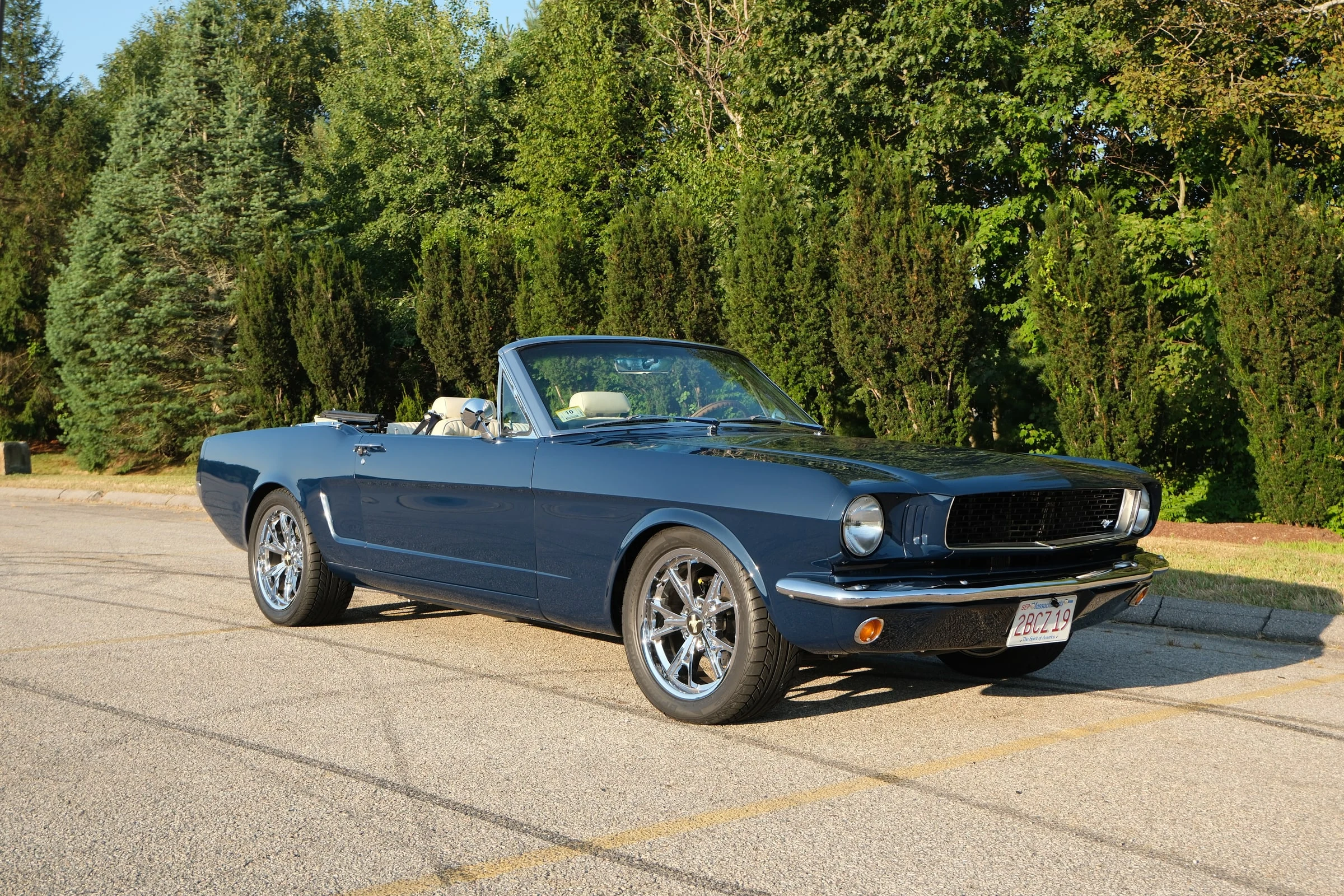 Polished Mustang exterior top-down option