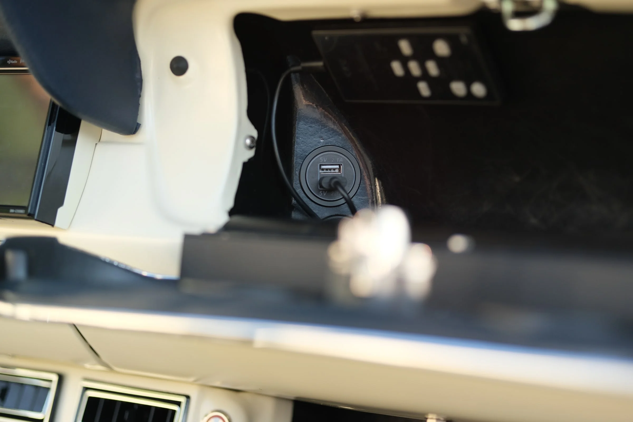 Hidden interior controls